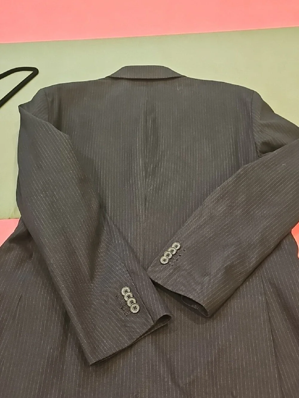Banana Republic Men's Dark Pinstripe Blazer